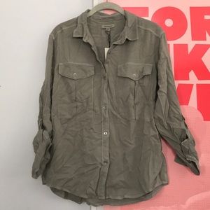 Calvin Klein jeans gray shirt